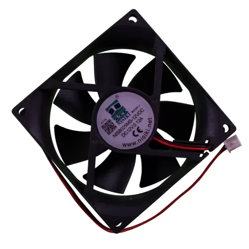 12V DC Brushless Cooling Fan for Electronic Applications  - 8025 - 80mm x 80mm x 25mm